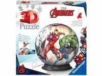 Ravensburger 3D Puzzle 11496 - Puzzle-Ball Avengers - 72 Teile - Puzzle-Ball für