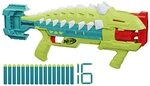 Nerf DinoSquad Armorstrike Dart-Blaster, 8-Dart Rotationstrommel, Handgriff, 16 Nerf