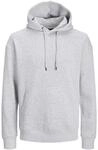 Jack & Jones Herren Jjestar Basic Sweat Hood Kapuzenpullover, Light Grey Melange, L