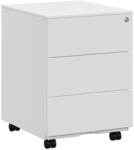 SONGMICS Schubladenschrank, Rollcontainer, mobiler Aktenschrank, Metallschrank,