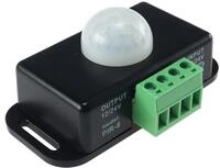ChiliTec Bewegungsmelder 12V-24V 8m Reichweite 76x45x34mm Schaltzeit einstellbar