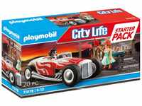 PLAYMOBIL City Life 71078 Starter Pack Hot Rod, Spielzeug-Auto im 50er Jahre Stil,