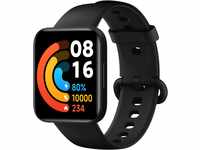 Xiaomi Poco Watch (Schwarz), SpO2-Messung, Herzschlag, AMOLED-Display, 1,6 Zoll, GPS,