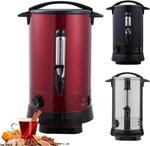 Arebos Gl&uuml;hweinkocher 950 W | Hei&szlig;getr&auml;nkespender | 8,8 L | mit Auffangschale,