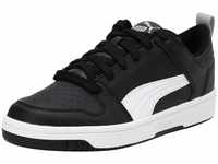 PUMA Rebound Layup Lo SL Jr Sneaker, Black White-High Rise, 37.5 EU