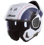 LS2, Modularer Motorradhelm ADVANT Cooper White Blue, XS