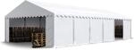 TOOLPORT Lagerzelt 6x12 m Industriezelt Unterstand PVC Plane 750 N wei&szlig; 