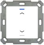 KNX Button Light 55 1-fold, RGBW, Reinwei&szlig; gl&auml;nzend, Rollo