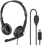 Hama USB Headset, On Ear Kopfh&ouml;rer mit Mikrofon (Headset mit...
