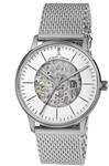 Jacques Lemans Unisex Erwachsene Armbanduhr Skeleton Mechanik Messing N-207ZC