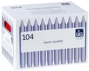 Gies 205-149001-33 Haushaltskerzen, 180 x 21,5 mm, 104-er Karton, rot