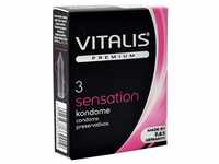 Vitalis PREMIUM Sensation - 3 Kondome mit 3-in-1 Effekt