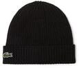 Lacoste M&uuml;tze Strickm&uuml;tze Strick-Beanie, Farbe:Schwarz, Artikel:-031 Noir