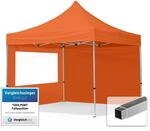 TOOLPORT Faltpavillon Faltzelt Pavillon 3x3m - 2 Seitenteile Aluminium 32mm...