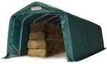 Robuster Weideunterstand 3,3x9,6 m wetterfeste PVC Plane 800N Unterstand...