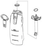 K&Auml;RCHER original Wassertank f&uuml;r Akku Fenstersauger WV 5 4.633-094.0 Ersatz Tank