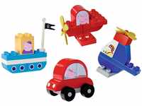 BIG-Bloxx - Peppa Pig Fahrzeuge - 4 Peppa Wutz Spielzeug-Fahrzeuge für Kinder von 18