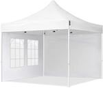 TOOLPORT 3x3m Pavillon Faltpavillon Klappzelt inkl. 2 Seitenteile Stahl Faltzelt