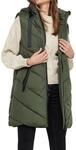 JDY Damen 3/4-lange Steppweste mit Kapuze JDYSkylar Padded Hood Waistcoat 15220630