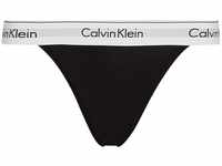 Calvin Klein Damen Tanga High Leg mit Stretch, Schwarz (Black), L