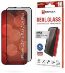 Displex Privacy Full Cover Panzerglas (10H) f&uuml;r Apple iPhone 13 Pro Max/14 Plus,