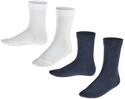 FALKE Unisex Kinder Socken Happy Double Pack K So Baumwolle einfarbig 2 Paar,