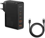 Baseus Travel Charger GaN2 Pro Quick Wall Charger C+C+U+U, PD 3.0, QC 4.0+, 100W EU