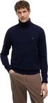 Tommy Hilfiger Herren Pullover Pima Cashmere Roll Neck mit Rollkragen, Blau (Desert