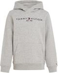 Tommy Hilfiger Kinder Unisex Hoodie Essential mit Kapuze, Grau (Light Grey Heather),