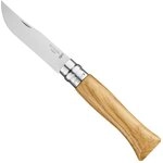 Opinel Messer No. 09 Eichenholz rostfrei Sandvik-Stahl Camping Klingenl&auml;nge 9 cm,