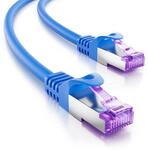 deleyCON 0,25m CAT7 Netzwerkkabel - 10 Gigabit - RJ45 Patchkabel Ethernet Kabel