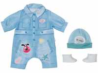 Zapf Creation 832592 BABY born Deluxe Jeans Overall 43cm - Puppenkleidung Set