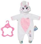 BABY born Einhorn Kuschelanzug, Strampelanzug in rosa wei&szlig; mit Fl&uuml;geln und