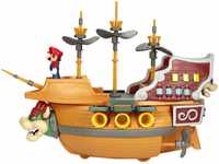 Nintendo Super Mario Deluxe Spielset - BowserSchiff - inkl. 5 Figuren 6,5 cm & 4