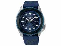 SEIKO 5 Sports Herren Automatik Armband-Uhr aus Edelstahl mit Silikon Band - ONE