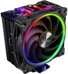 Akasa SOHO H4 Plus, aRGB CPU Air Cooler, 120mm PWM Silent Fan, Copper Heatpipes, 185W