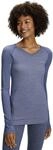 FALKE Damen Baselayer-Shirt Wool-Tech Light V Neck W L/S SH Wolle Funktionsmaterial