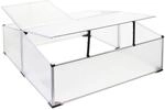 Wiltec Doppel Fr&uuml;hbeet Gew&auml;chshaus aus Aluminium, 100 x 120 x 40 cm,...