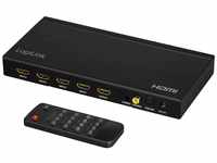 LogiLink HD0052 - HDMI-Switch 4-Port, 4 Eingänge/1 Ausgang (4X Video auf 1x TV) mit