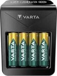 VARTA Akku Ladeger&auml;t inkl. 4X AA 2100mAh Akku, Batterieladeger&auml;t f&uuml;r AA/AAA/9V &