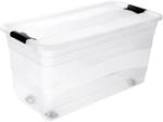 keeeper Aufbewahrungsbox mit Rollen, Deckel und Schiebeverschluss, 79,5 x 39,5...