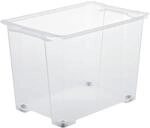 Rotho Evo Easy Aufbewahrungsbox 65l mit Rollen, lebensmittelechter Kunststoff (PP)