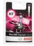 Bosch H7 Plus 150 Gigalight Halogen-Gl&uuml;hlampe f&uuml;r Auto-Scheinwerfer, 12 V 55 W, 150