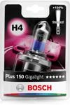 Bosch H4 Plus 150 Gigalight Halogen-Gl&uuml;hlampe f&uuml;r Auto-Scheinwerfer, 12 V 60/55 W,