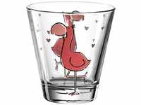 Leonardo Bambini Trink-Glas, Kinder-Becher aus Glas mit Tier-Motiv,