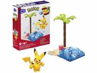 MEGA HDL76 - Pokémon Pikachus Strandtag Bauset mit 79 kompatiblen Bausteinen und