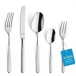 Amefa SATINA Besteckset 12 Personen, Besteck Set 60-teilig, Sp&uuml;lmaschinenfest,