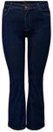 ONLY CARMAKOMA Damen Carsally Hw Flared Dnm Bj370 Noos Jeans, Dark Blue Denim, 50W -