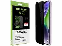 Artwizz PrivacyGlass Schutzglas kompatibel mit iPhone 14 Plus, iPhone 13 Pro Max