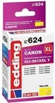 Edding Tintenpatrone ersetzt Canon CLI-581XXLY Kompatibel Gelb EDD-624 18-624